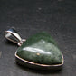 Nice Polished Seraphinite Clinochlore Stalactite Silver Plated Pendant From Russia - 1.2" - 5.08 Grams