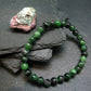 Ruby in Zoisite Genuine Bracelet ~ 7 Inches ~ 6mm Round Beads