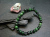 Ruby in Zoisite Genuine Bracelet ~ 7 Inches ~ 6mm Round Beads