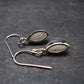 Natrolite Silver Earrings From Russia - 2.33 Grams