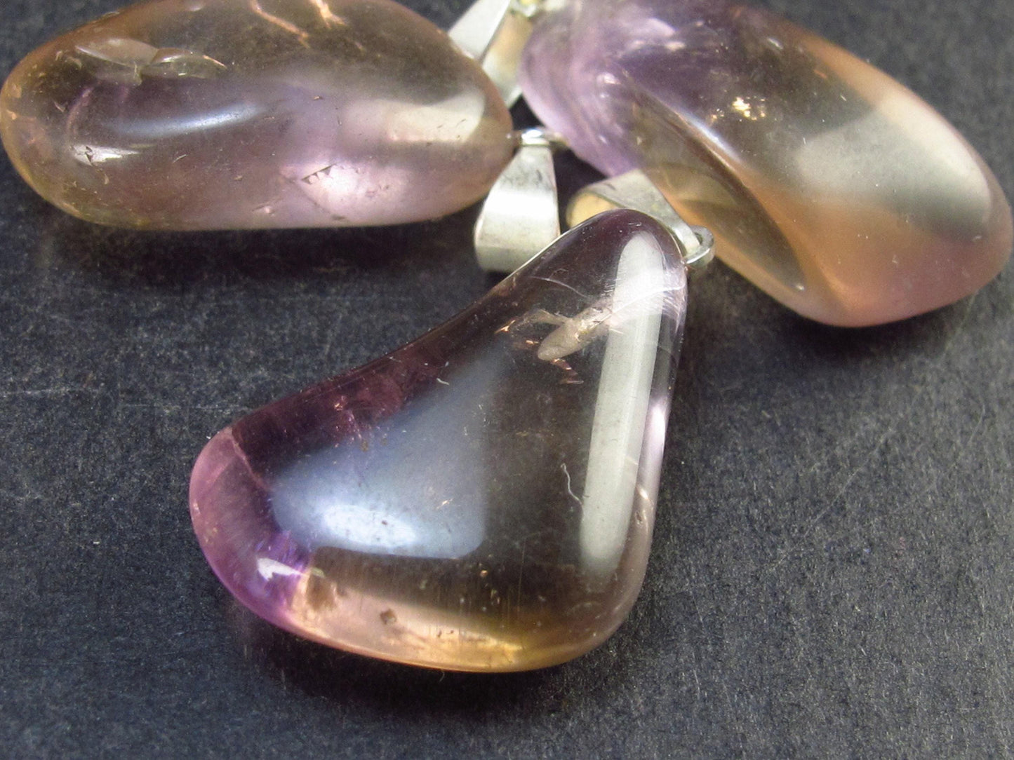 Set of 3 Ametrine Pendant From Bolivia
