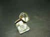 Libyan Desert Glass Tektite Sterling Silver Ring from Libya - Size 11 - 3.36 Grams