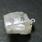 Clear Petalite Crystal Silver Pendant from Brazil - 0.9" - 4.49 Grams