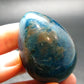 Large Neon Blue Apatite Egg from Madagascar - 103.0 Grams - 1.9"