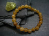Rare Golden Apatite Genuine Bracelet From Mexico ~ 7 Inches ~ 8mm Facetted Beads