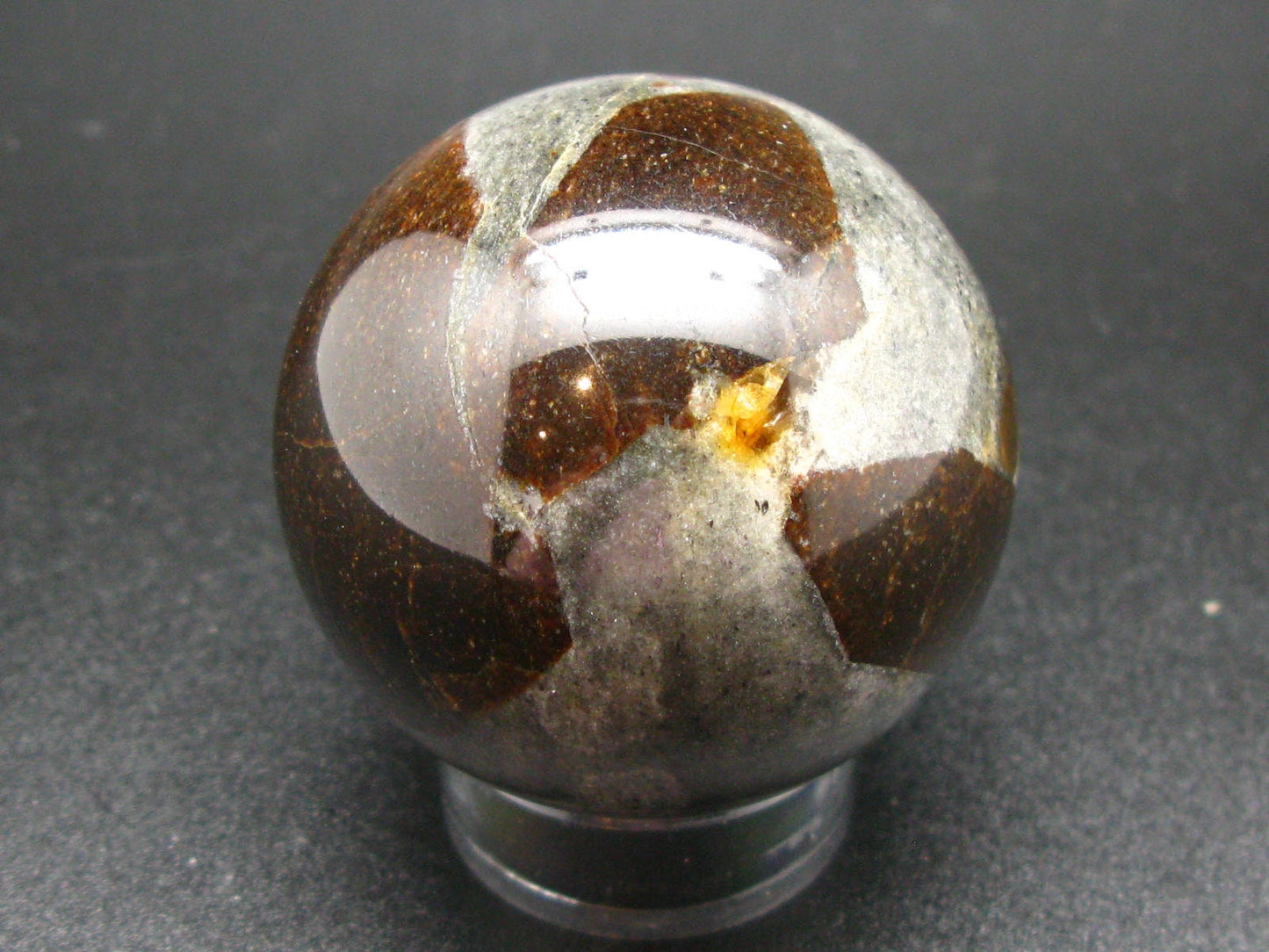Rare Staurolite crystal in matrix Sphere Ball from Russia - 2.0"