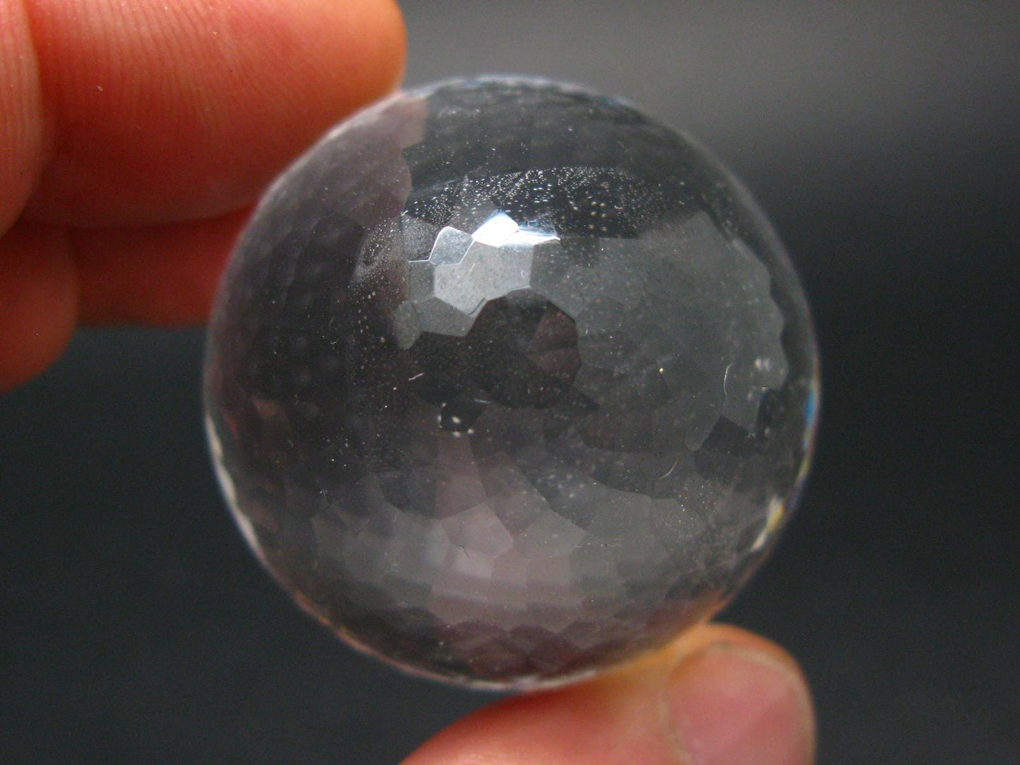 Facetted Quartz Egg From Brazil - 76.45 Grams - 1.7"