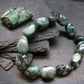 Emerald Genuine Bracelet ~ 7 Inches ~ 16mm Tumbled Beads
