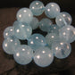 Aquamarine Genuine Bracelet ~ 7 Inches ~ 11mm Round Beads