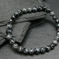 Snowflake Obsidian Genuine Bracelet ~ 7 Inches ~ 6mm Round Beads