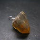 Natural Unheated Citrine Sterling Silver Pendant from Zambia - 0.9" - 7.09 Grams