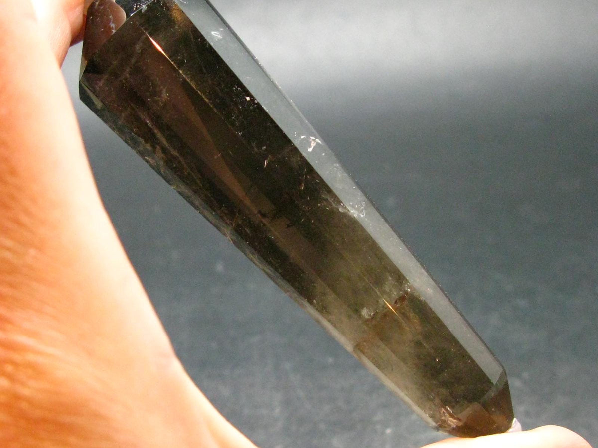 Perfect Smoky Quartz Vogel Crystal Healing Wand - 3.7" - 62.34 Grams