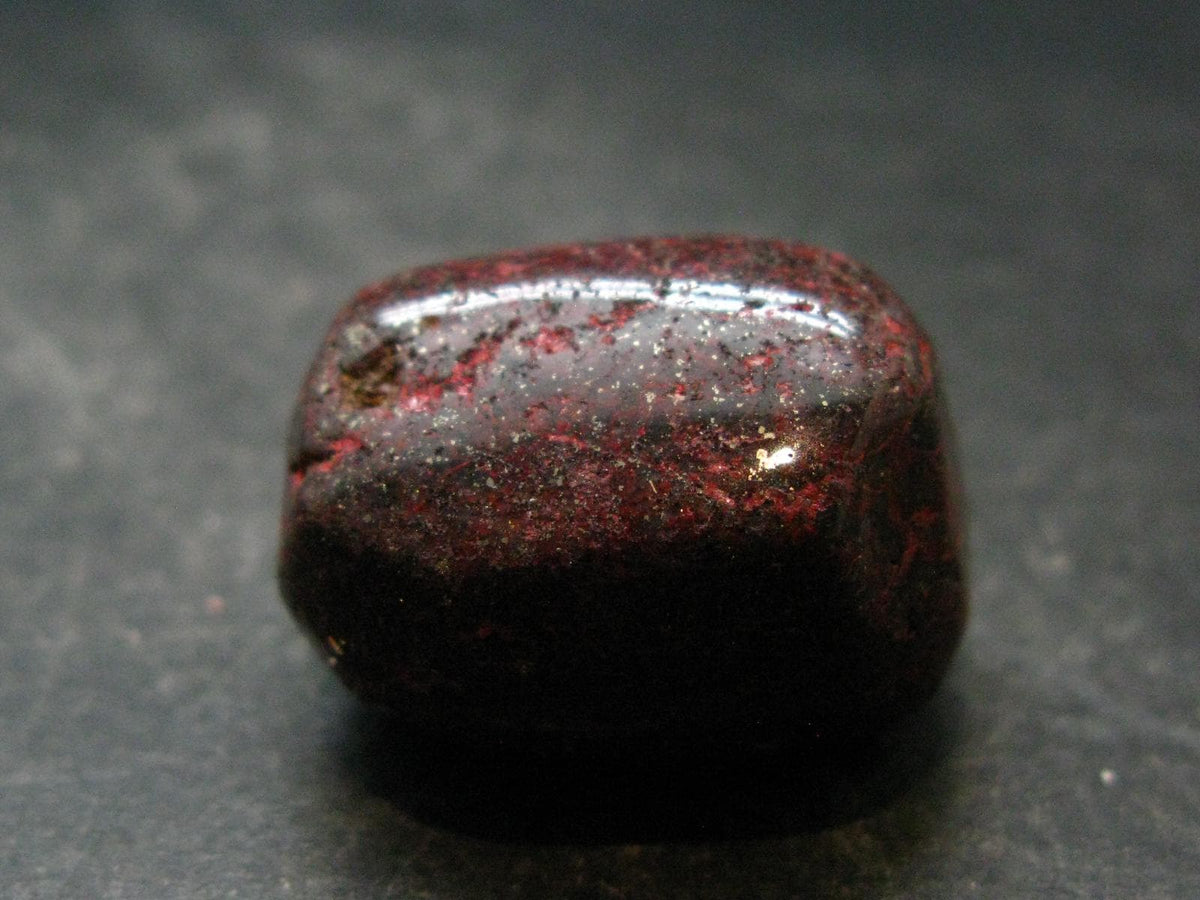 Red Cinnabar Cinabar Tumbled Piece From Spain - 23.47 Grams - 1.1"