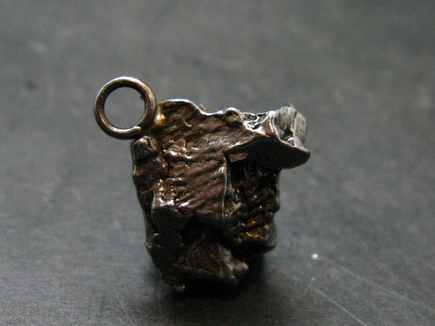 Large Campo Del Cielo Meteorite Pendant from Argentina - 0.8" - 7.39 Grams