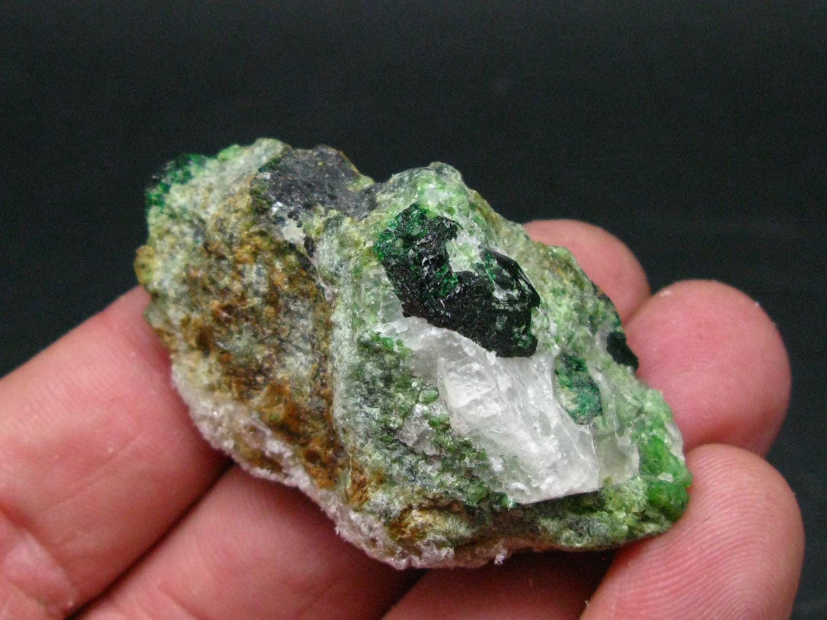 Rare Uvarovite Garnet Cluster from Finland - 33.59 Grams