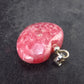 Rhodochrosite Heart Silver Pendant from Alma Colorado - 1.1" - 8.12 Grams