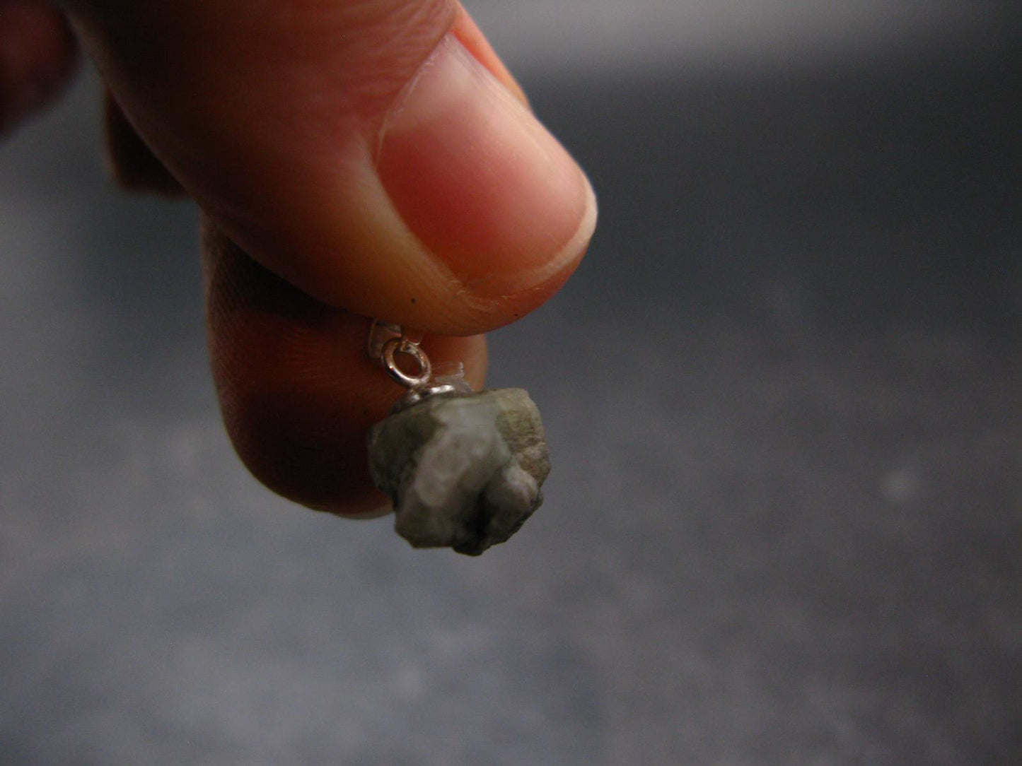Phenakite Phenacite Crystal Silver Pendant From Brazil - 0.6" - 1.0 Grams