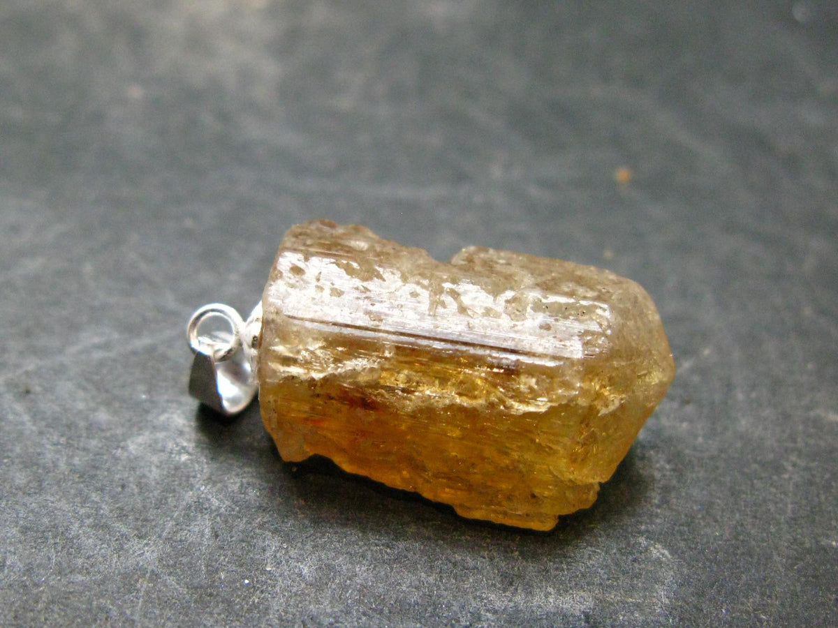 Imperial Topaz Crystal Pendant From Brazil - 1.0" - 4.0 Grams