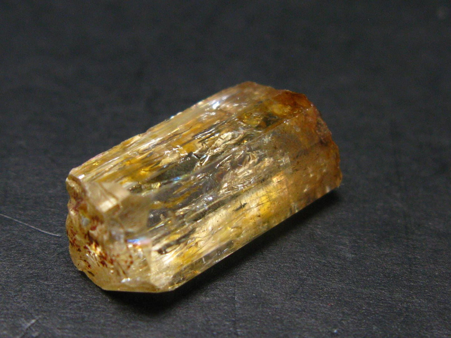 Imperial Topaz Crystal From Zambia - 0.8" - 16.0 Carats