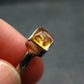 Fabulous Untreated Faceted Gem Imperial Topaz 925 Silver Ring from Brazil - Size 7 - 2.67 Grams