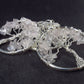 Set of 3 Natural Rose Quartz Tree of Life Pendants