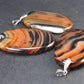 Lot of 3 Natural Agate Pendants - 70.2 Grams