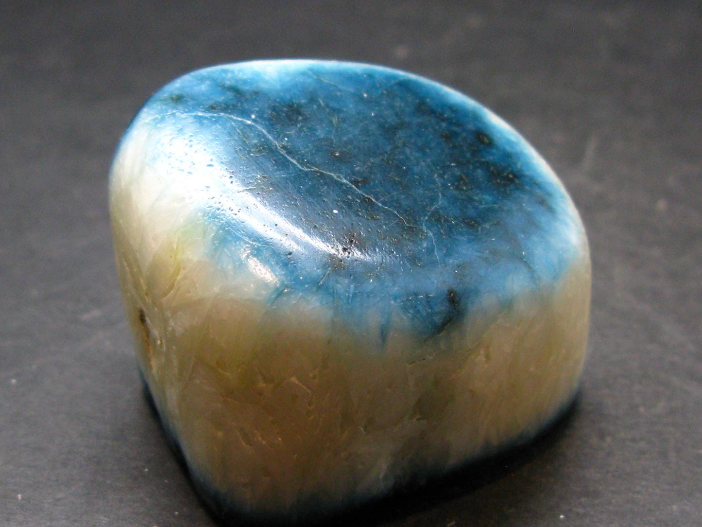 Blue Ice Glacierite Tumbled Stone from Indonesia - 1.9" - 108.87 Grams