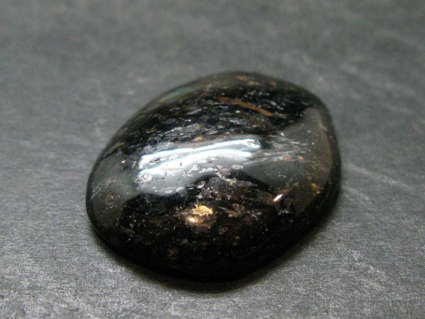 Rare Nuumite Nuummite Cabochon From Greenland - 1.1" - 8.69 Grams