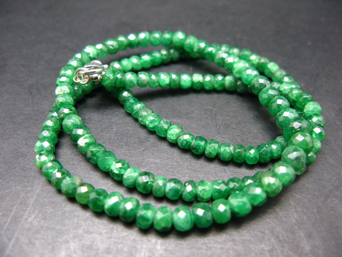 Tsavorite Tsavolite Green Garnet Necklace - 19" - 19.5 Grams