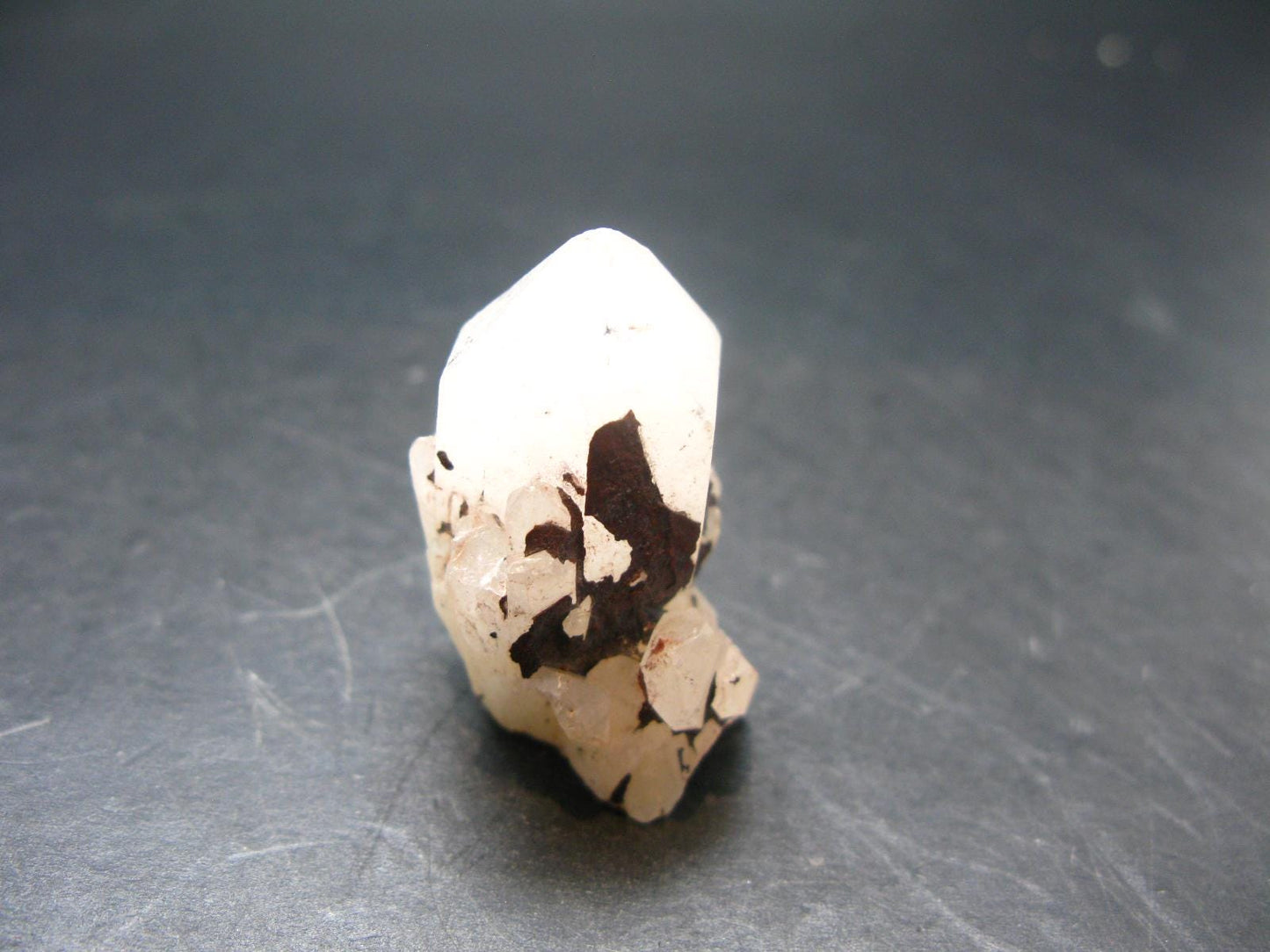 Hollandite in Quartz Crystal from Madagascar - 1.4" - 22.04 Grams
