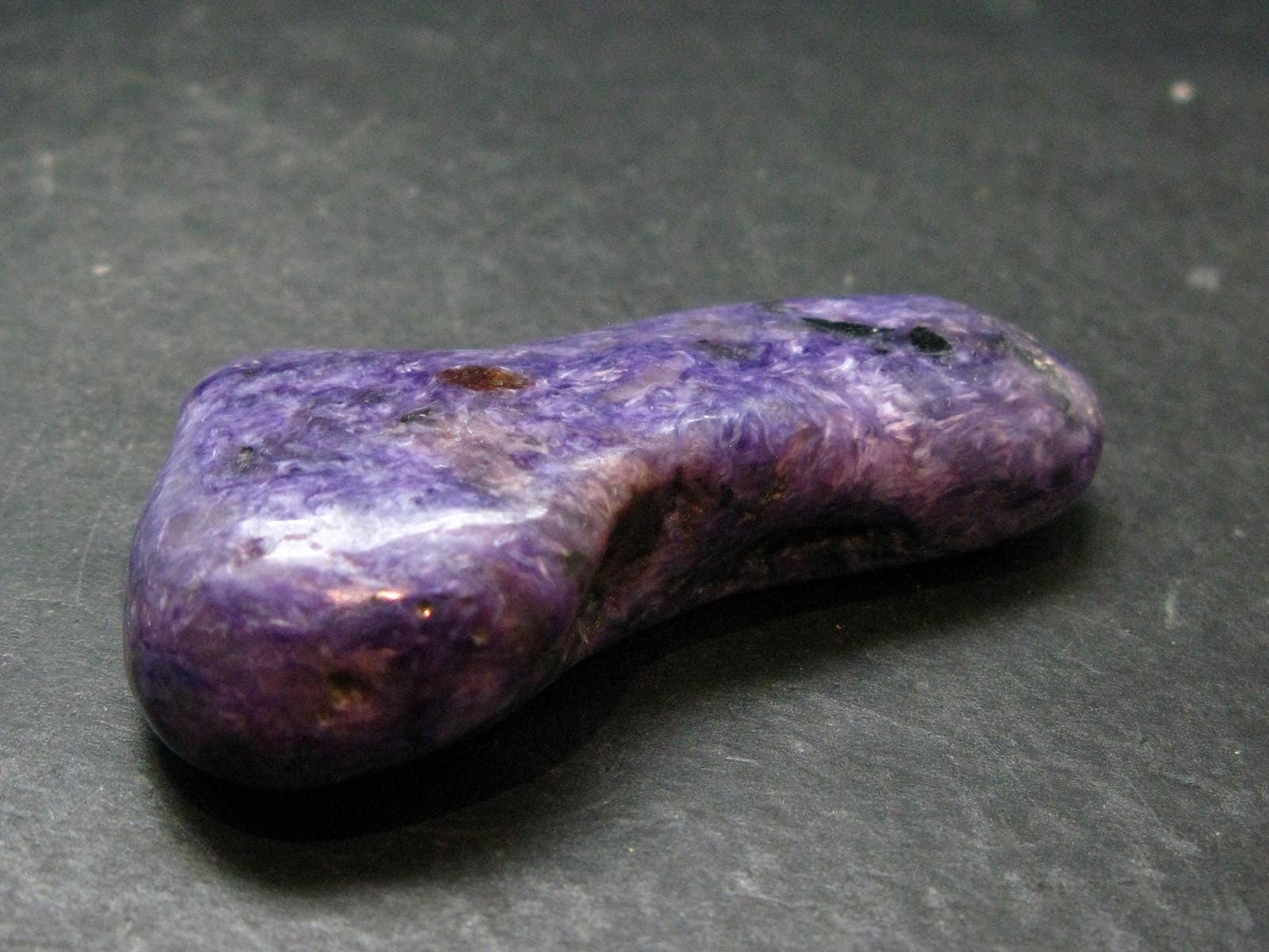 Large Nice Charoite Tumbled Stone from Russia - 52.81 Grams - 2.6"