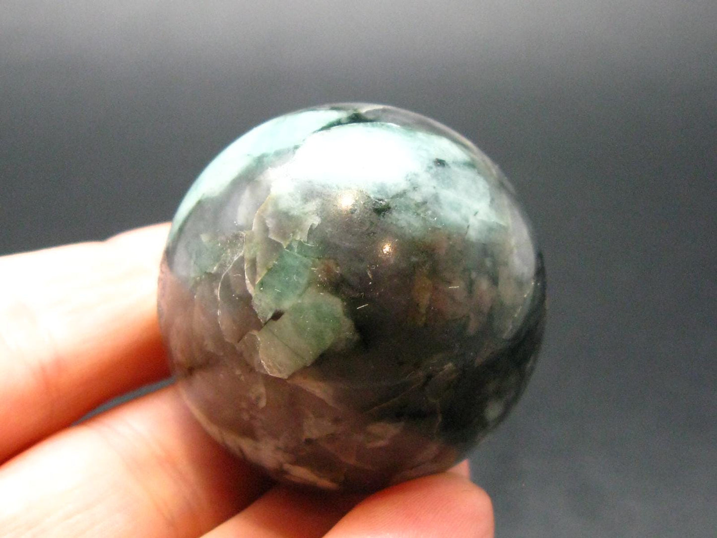 Emerald Sphere Ball From Brazil - 1.4" - 68.27 Grams