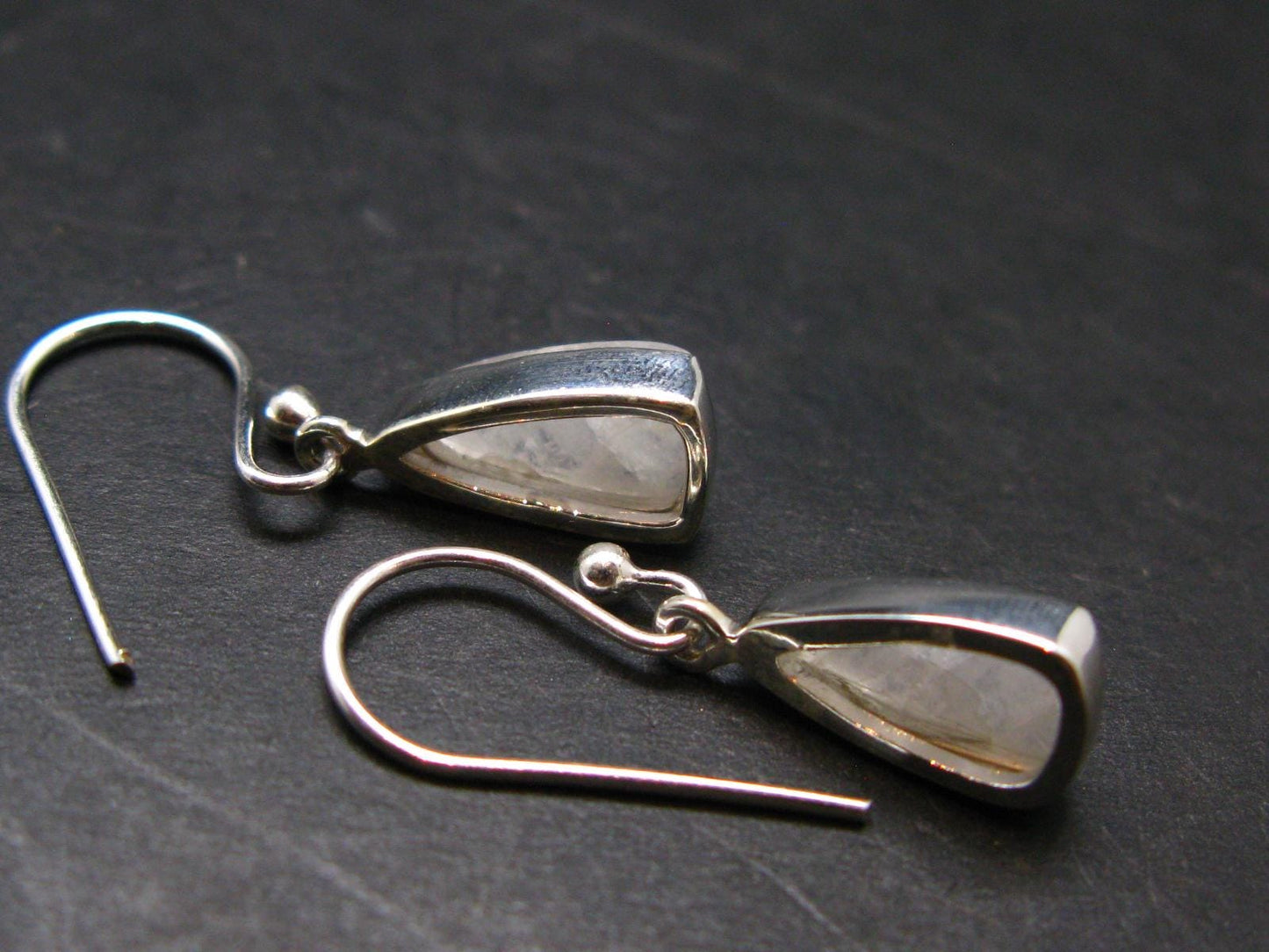 Natrolite Silver Earrings From Russia - 2.51 Grams