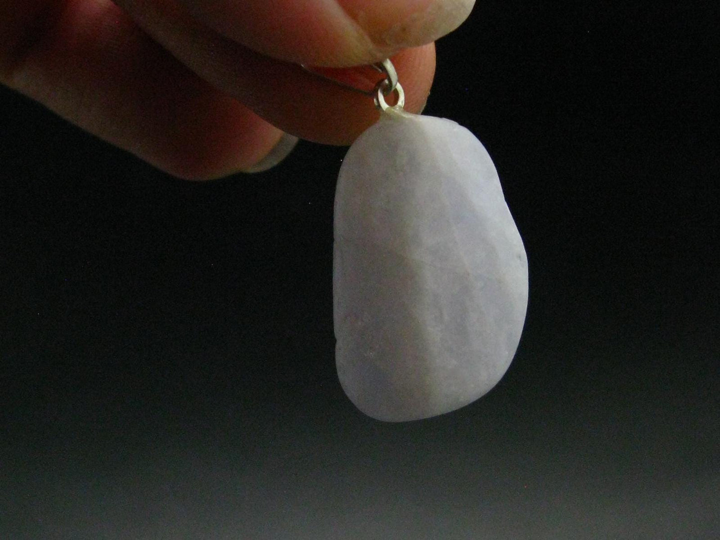 Nice Lilac Amblygonite Crystal Silver Pendant from Brazil -1.1" - 4.13 Grams