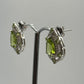 Pear-Cut Peridot Earrings | Sterling Silver August Birthstone Jewelry
