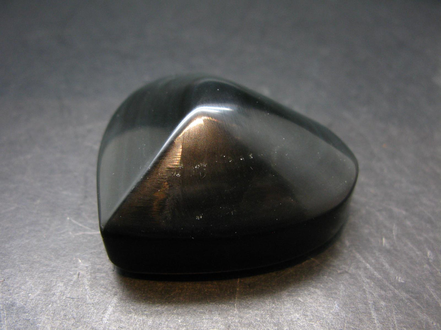 Black Obsidian Heart From Mexico - 2.0"
