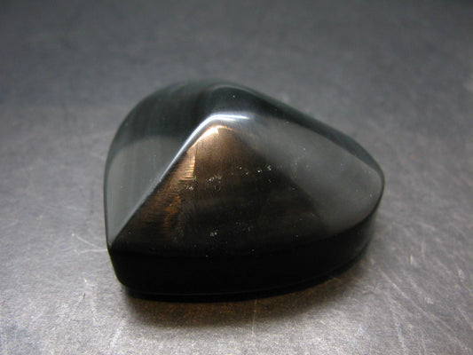 Black Obsidian Heart From Mexico - 2.0"