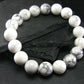 Howlite Genuine Bracelet ~ 7.5 Inches ~ 12mm Round Beads