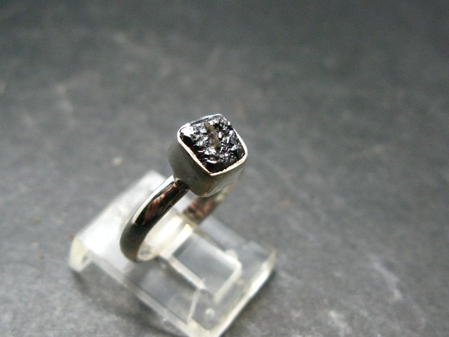 Terminated Brookite Crystal Silver Ring From Arkansas - Size 6 - 2.0 Grams