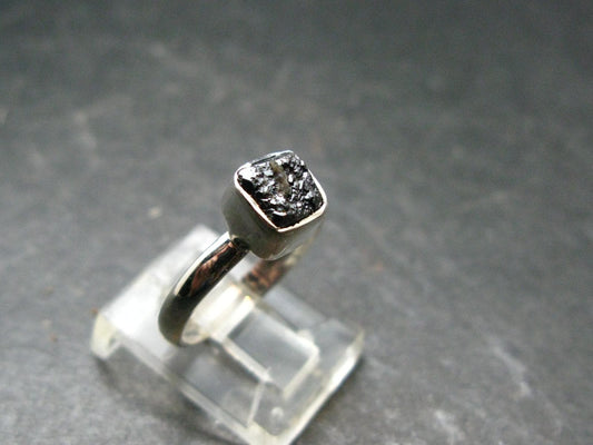 Terminated Brookite Crystal Silver Ring From Arkansas - Size 6 - 2.0 Grams