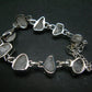 Phenakite Phenacite Silver Bracelet From Brazil- 7" - 14.0 Grams