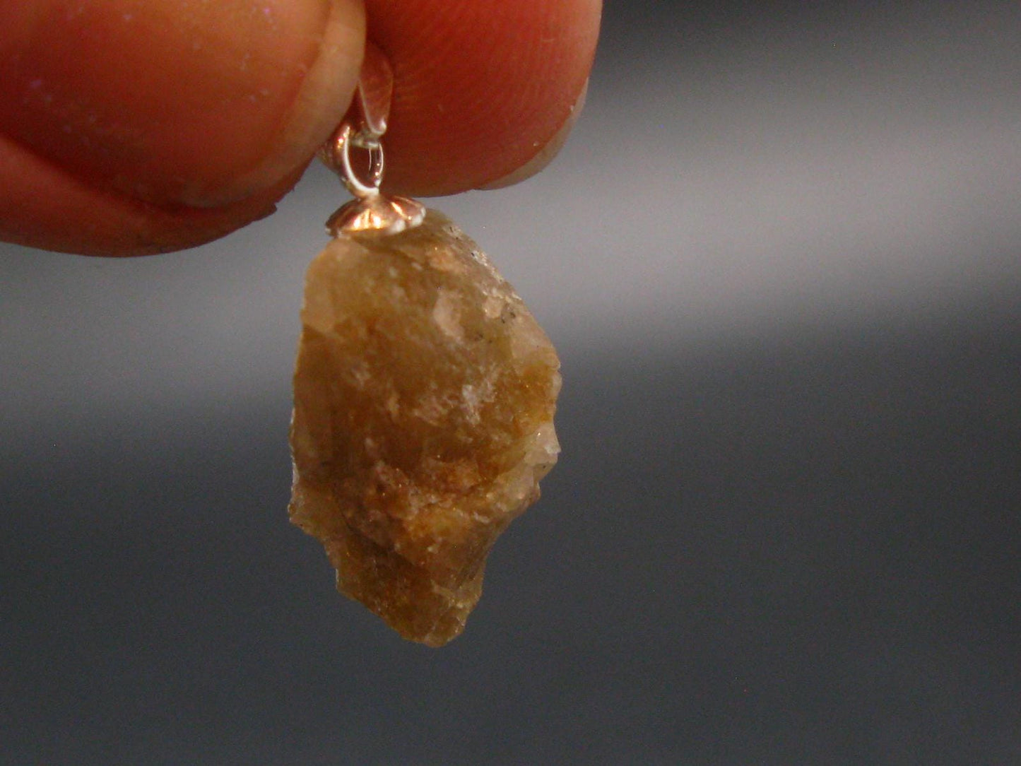 Rare Herderite Crystal Silver Pendant from Brazil - 0.9" - 2.0 Grams