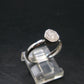 Very Rare White Cryolite 925 Silver Ring from Greenland - Size 8 - 1.81 Grams