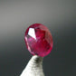 Beautiful Rare Gem Bixbite Red Beryl Emerald Cut Stone From Utah USA - 0.27 Carats - 4.9x4.0mm