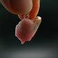 Rare Pink Tugtupite Sterling Silver Pendant From Greenland - 0.8" - 1.62 Grams