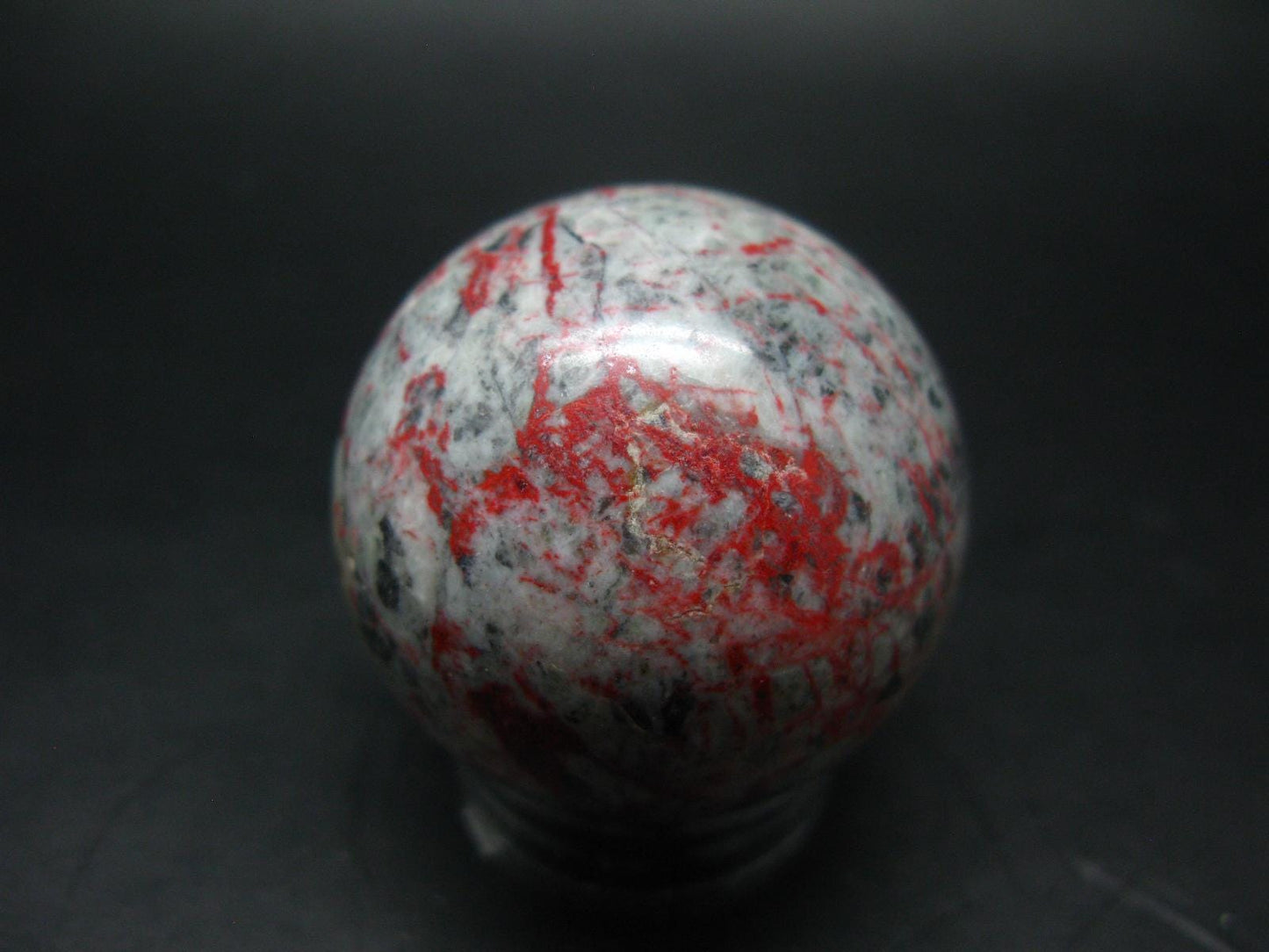Cinnabar Sphere Ball from Russia - 128.2 Grams - 1.7"