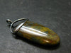Natural Pietersite Polished Silver Pendant from Namibia - 1.7" - 5.41 Grams