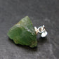 Extremely Rare Raw Gem Green Kornerupine Silver Pendant Crystal From Tanzania - 2.0 Grams - 0.8"