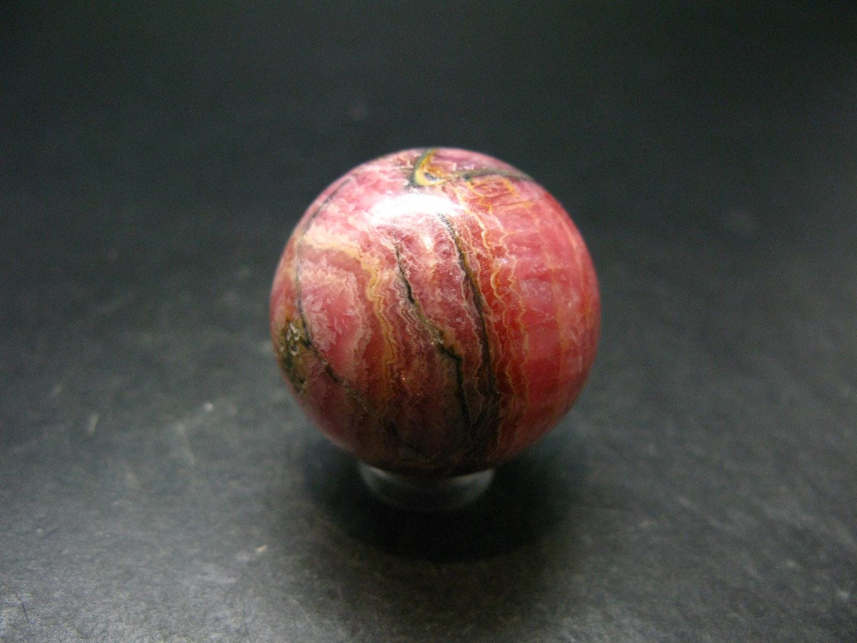 Rhodochrosite Sphere Ball from Argentina - 1.3" - 71.13 Grams