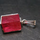 Rhodochrosite Sterling Silver Pendant From Alma Colorado - 0.8" - 2.75 Grams